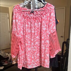 Floral Pink Women's Top